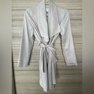 Club Monaco | Classic Wrap Trench Coat | Grey | US XS
